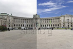 Ein Vorher-Nachher Vergleich der Wiener Hofburg