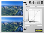 Zu guter Letzt erhöhen wir noch den Kontrast des Bildes mithilfe der RGB-Kurve.