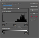 Einstellungsdialog der Tonwertkorrektur