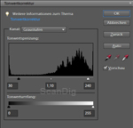 Einstellungsdialog der Tonwertkorrektur